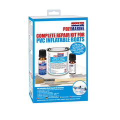 PolyMarine complete repair kit for PVC inflatable boats with glue
