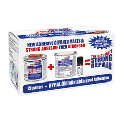 Inflatable boat adhesive/ glue and cleaner set