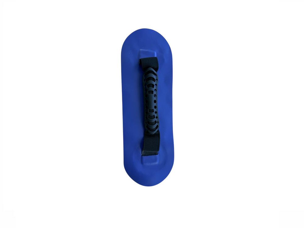 BLUE PVC PATCH WITH BLACK WEBBING HANDLE