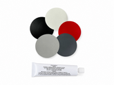 PVC Repair Kits, round patches with glue - 5 colours available.