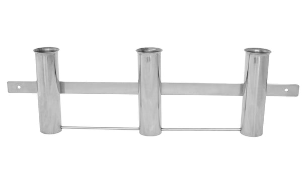 Rod Holder Rack with 3 holders, stainless steel