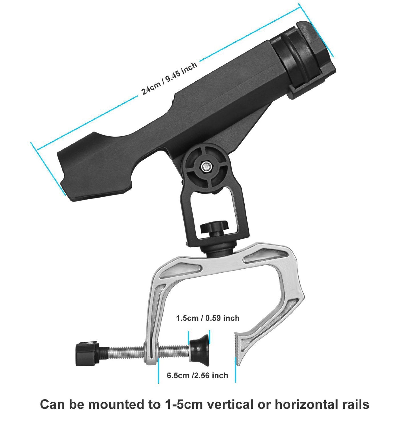 Clamp Mount Rod Holder for Boat or Kayak Fishing – Rockboat Marine