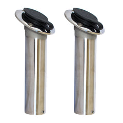 Rod Holder Flush Mount 30 Degree Cast Stainless from Rockboat - Rockboat Marine