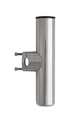 Rail Mount Rod Holder With Clamp 25.5 - 31mm rails, 316 Stainless - Rockboat Marine