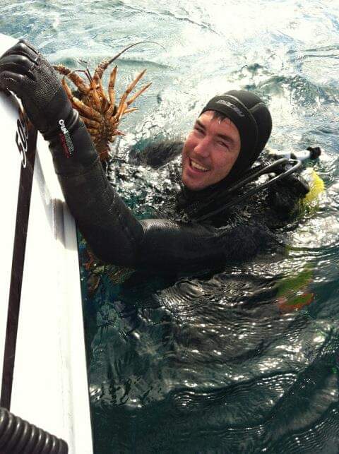 Diving for Crays