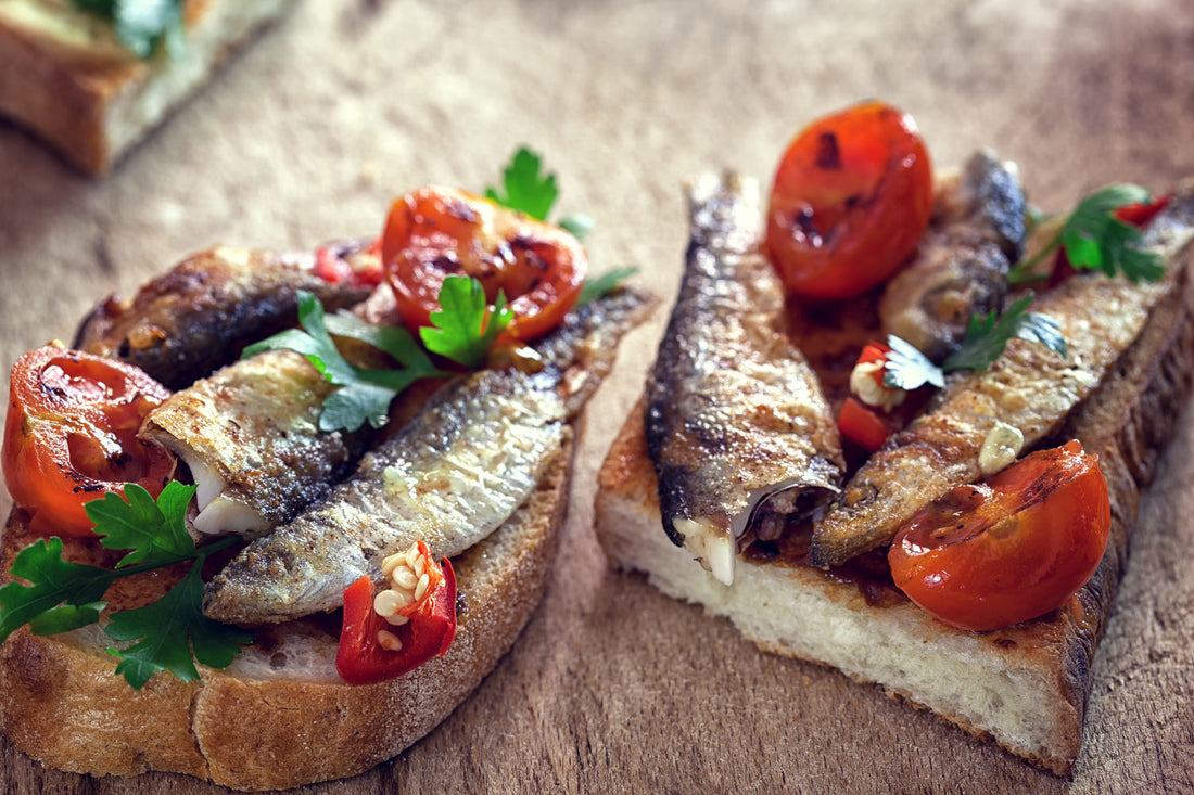 Sardines on bread