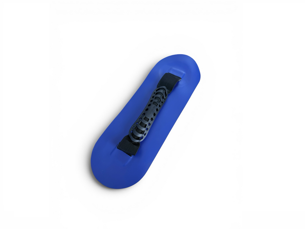 BLUE PVC PATCH WITH BLACK WEBBING HANDLE
