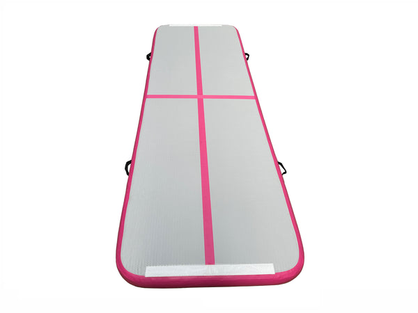 Inflatable Gymnastics Mat Air Track Tumbling Mat - 3M Blue and Pink