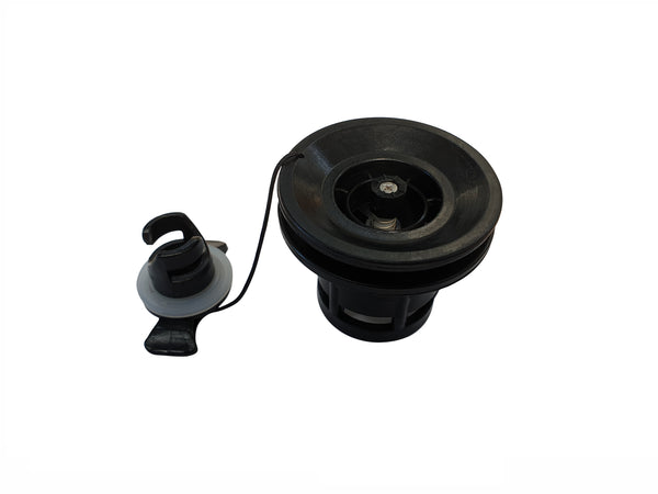Air Valve for Inflatable Boats, Grey or Black