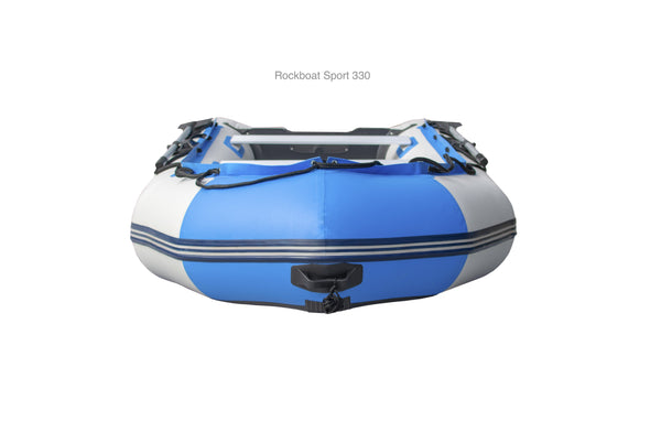 Inflatable Boat Sports Range - Grey/ Blue - Rockboat Marine