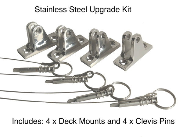 Stainless Steel Bimini Deck Mount Upgrade Kit - Rockboat Marine