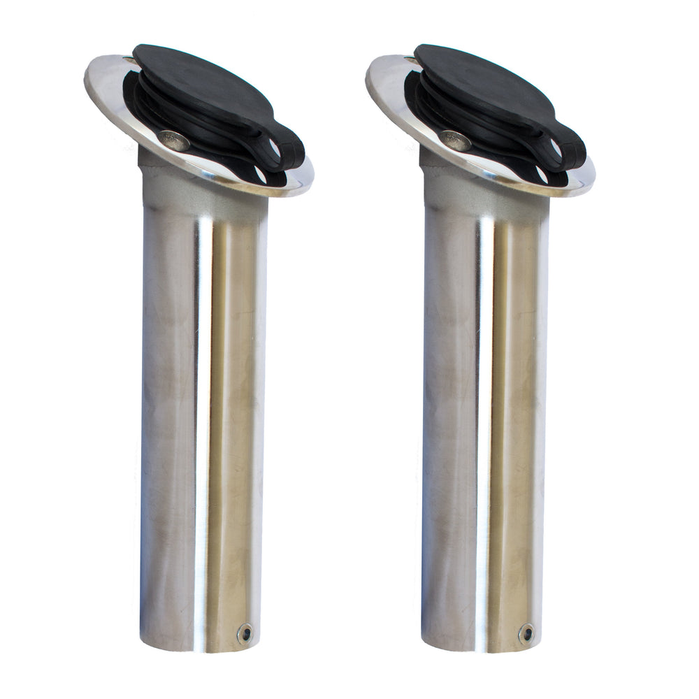 Rod Holder Flush Mount 30 Degree Cast Stainless from Rockboat - Rockboat Marine
