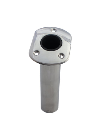 Rod Holder Flush Mount 15 Degree Stainless from Rockboat - Rockboat Marine