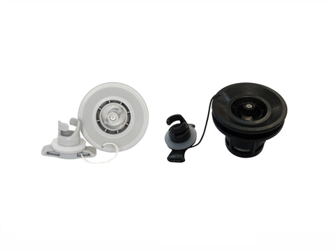 Air Valve for Inflatable Boats, Grey or Black