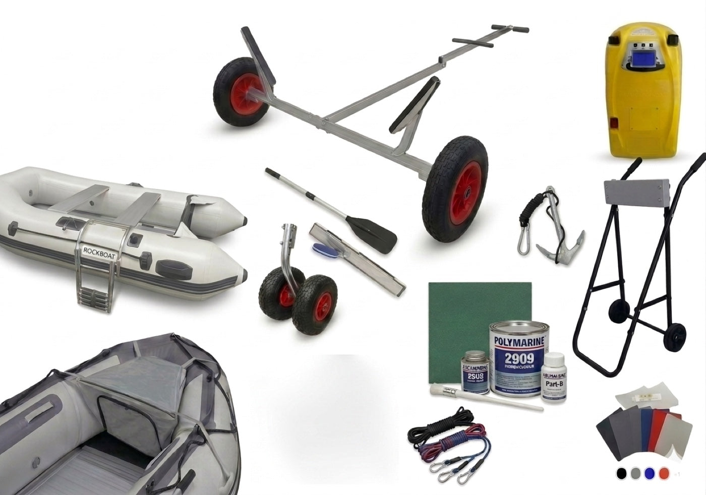 Rockboat accessories and hardware